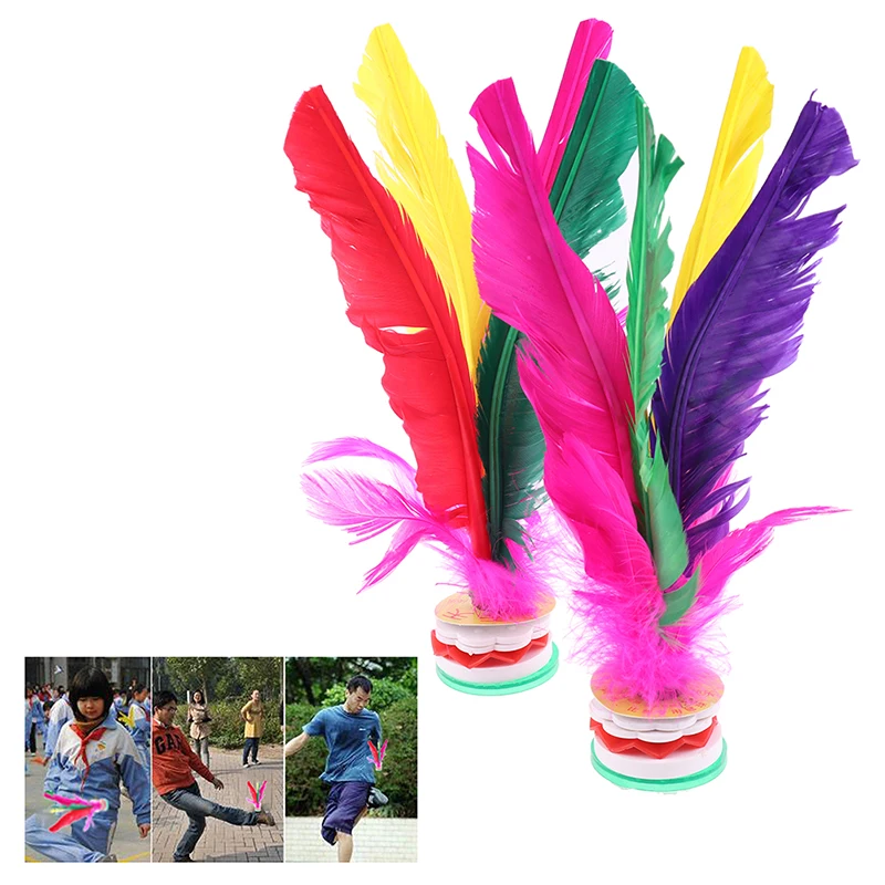 Feather Shuttlecock - 2 قطعة كرة جيانزي للتمارين الرياضية
